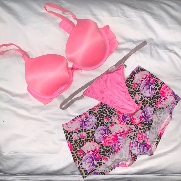 Victoria secret pink lingerie set